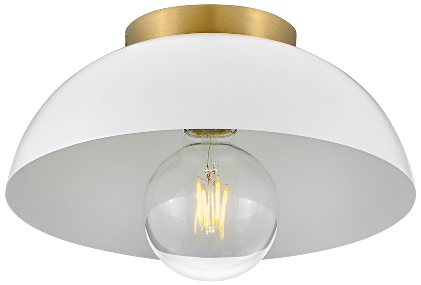 Image 4 Lark Stu Foyer Small Flush Mount Matte White more views