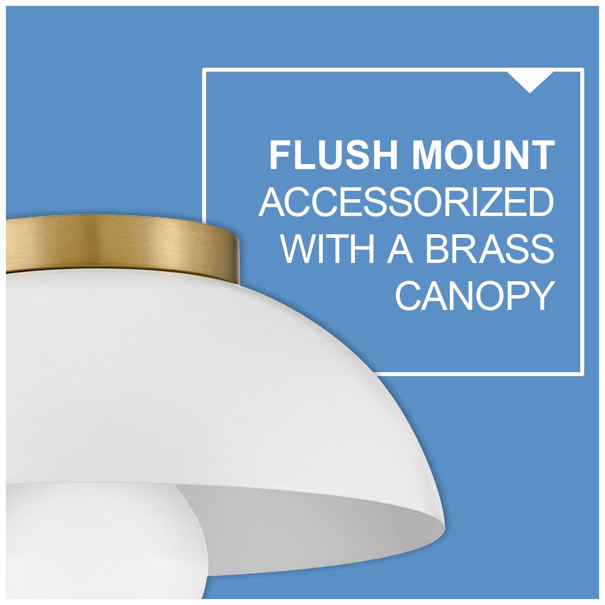 Lark Stu Foyer Small Flush Mount Matte White