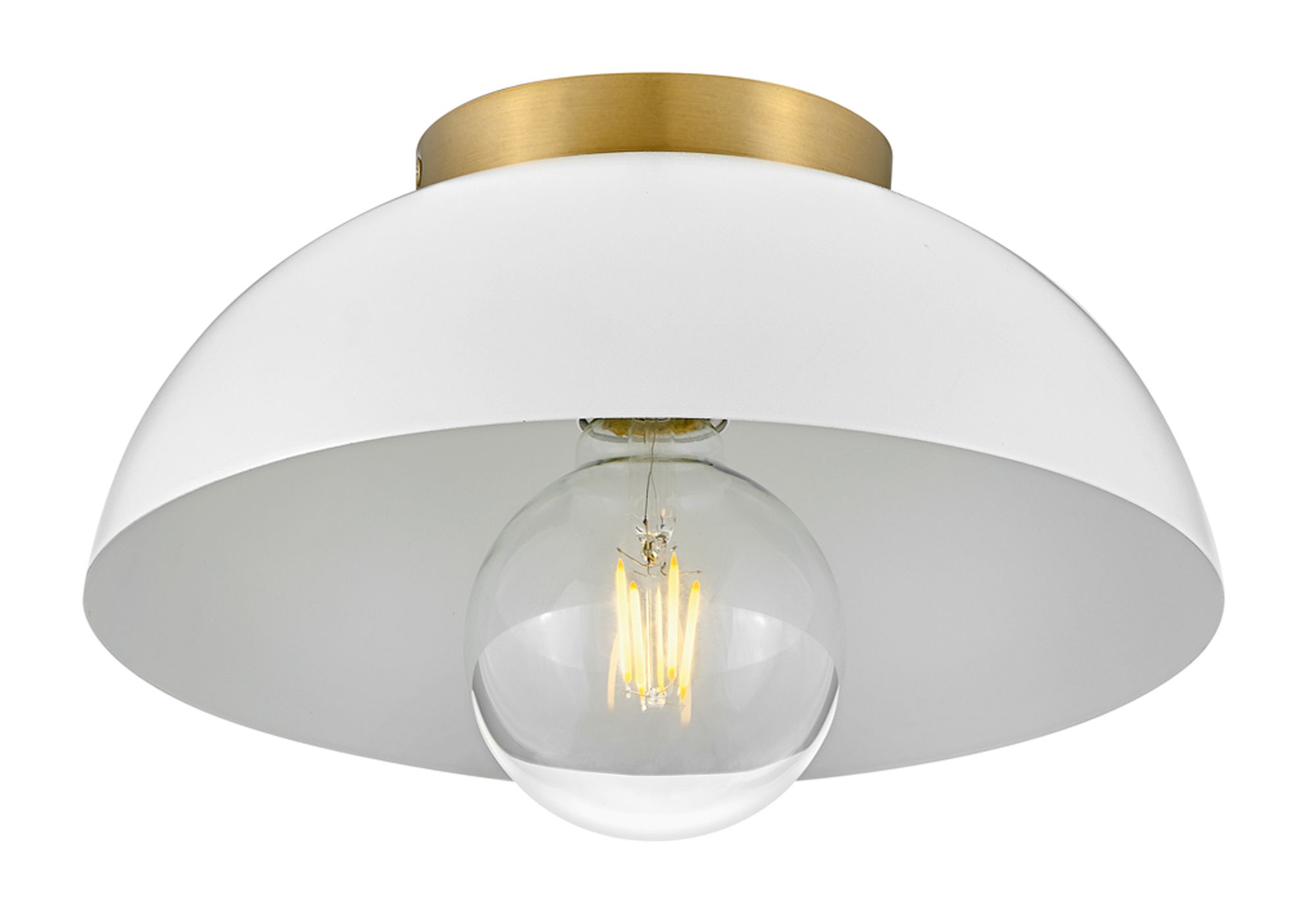 Image 4 Lark Stu Interior Small Flush Mount 11" Matte White more views