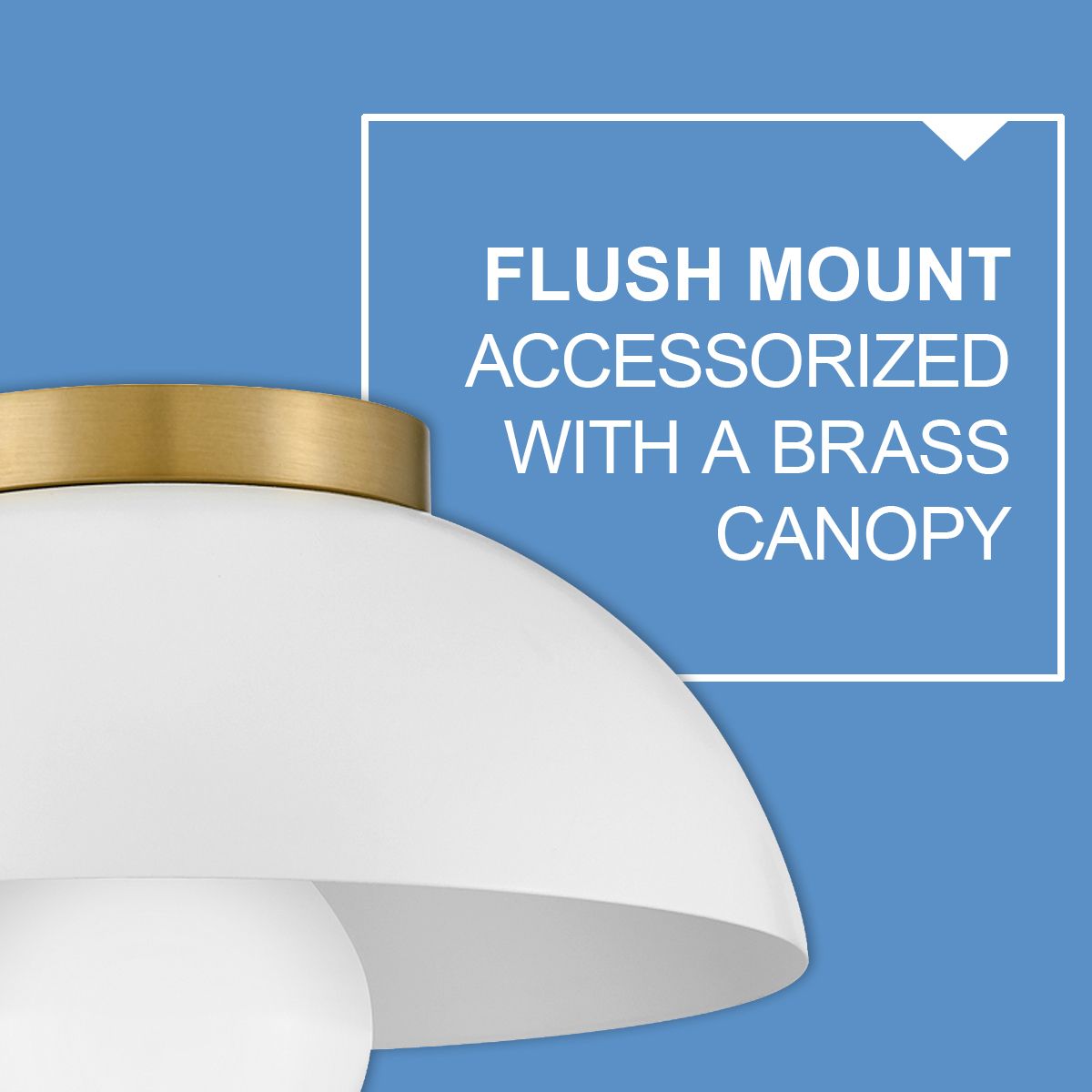 Lark Stu Interior Small Flush Mount 11" Matte White