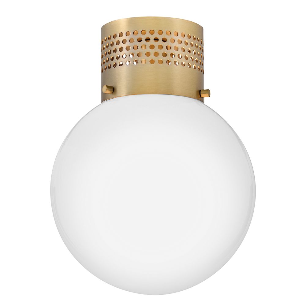 Thumbnail2 of Lark Taj Interior Small Flush Mount 13" Lacquered Brass more views