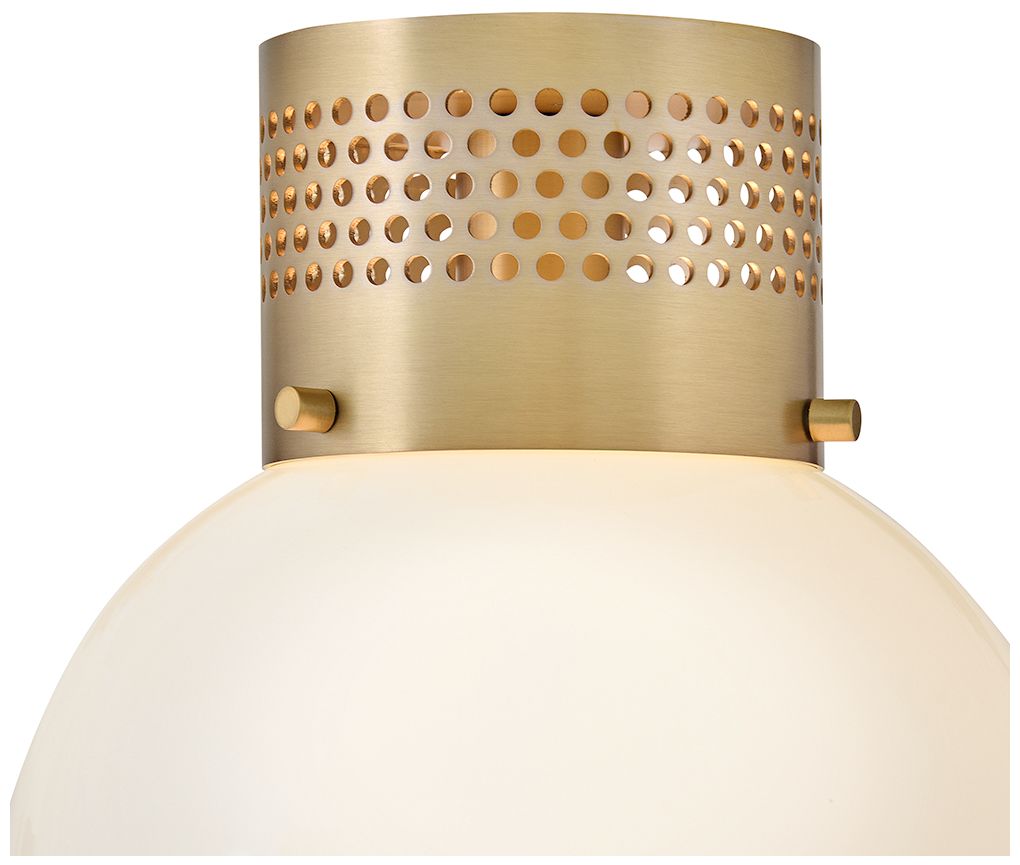 Image 3 Lark Taj Interior Small Flush Mount 13" Lacquered Brass more views