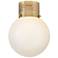Lark Taj Interior Small Flush Mount 9.75" Lacquered Brass