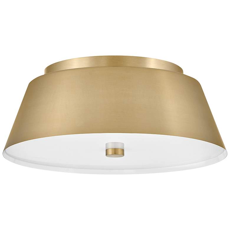 Image 2 Lark Tess Foyer Medium Flush Mount Lacquered Brass more views