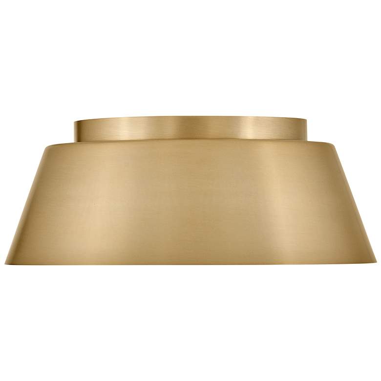 Image 3 Lark Tess Foyer Medium Flush Mount Lacquered Brass more views