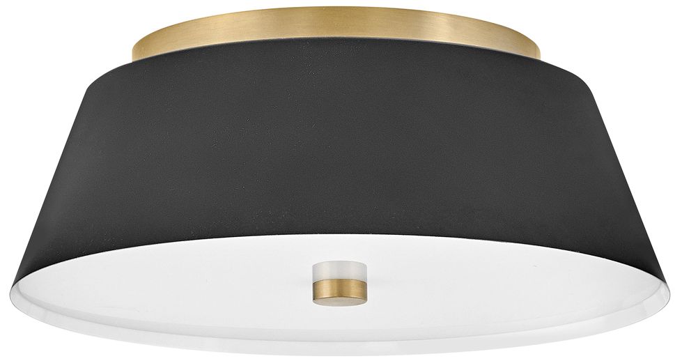 Lark Tess Interior Medium Flush Mount 14" Black