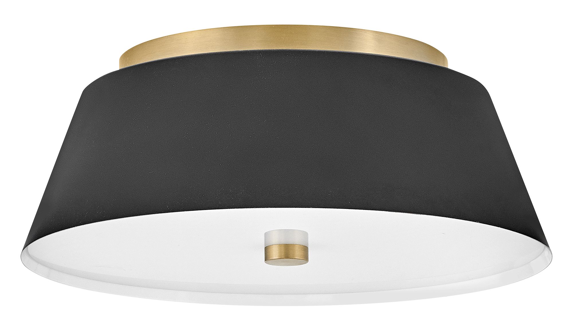 Image 2 Lark Tess Interior Medium Flush Mount 14" Black more views