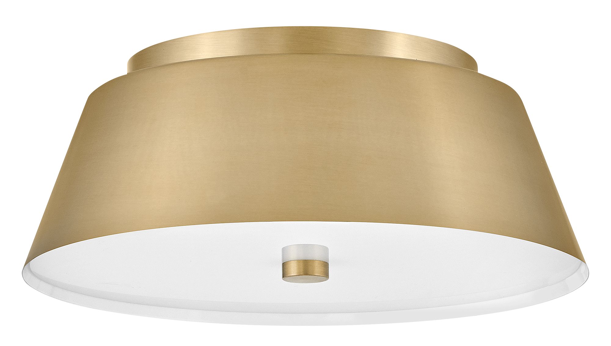 Thumbnail2 of Lark Tess Interior Medium Flush Mount 14" Lacquered Brass more views