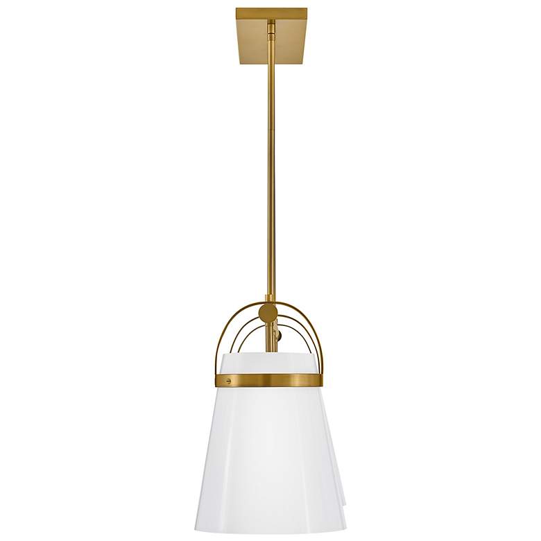 Image 5 Lark Tori Chandelier Large Three Light Linear Chandelier Lacquered Brass more views