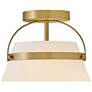 3_Lark Tori Interior Medium Semi Flush Mount 12" Lacquered Brass more views