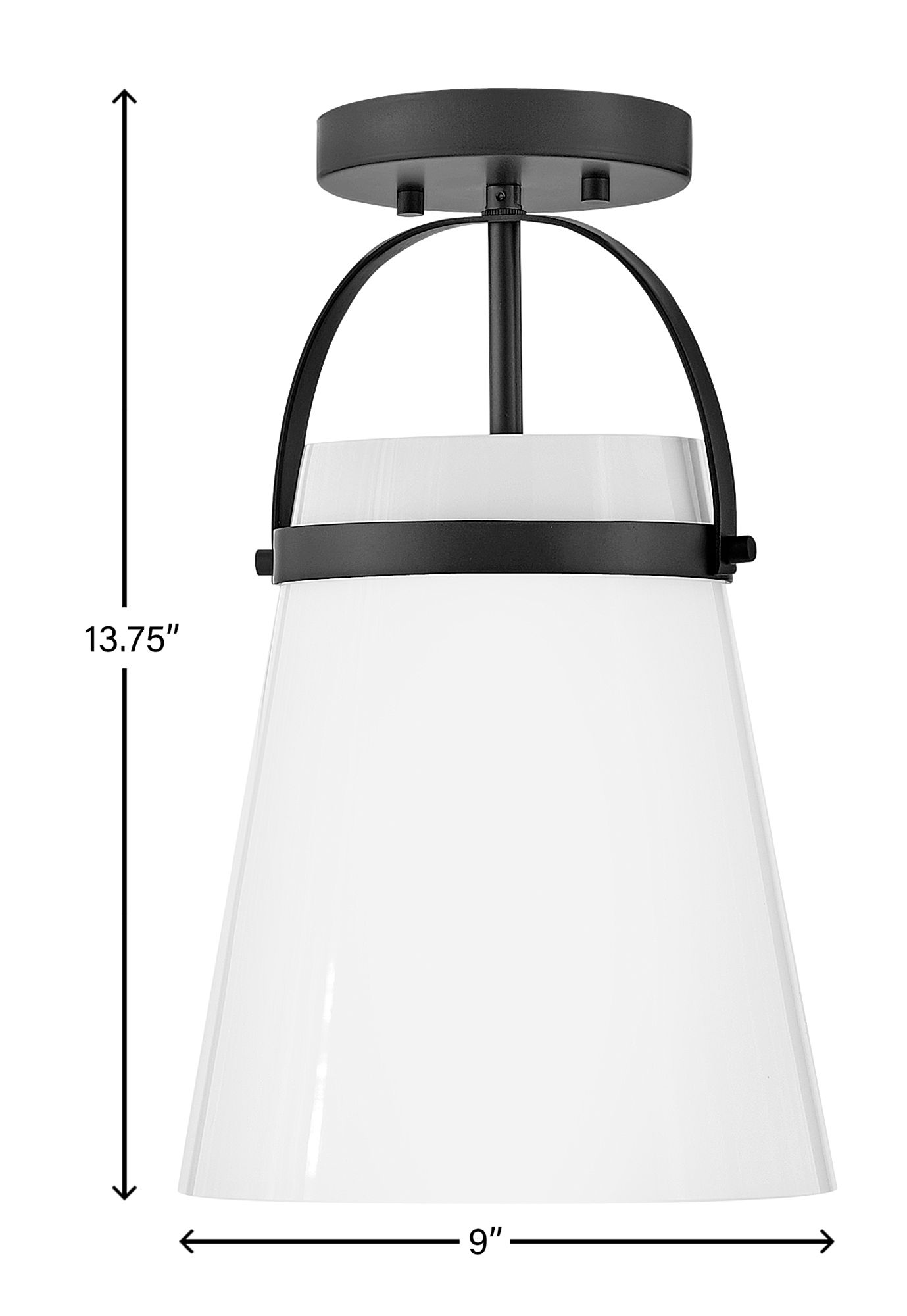 Image 4 Lark Tori Interior Small 1 Light Convertible Pendant 13.75" Black more views