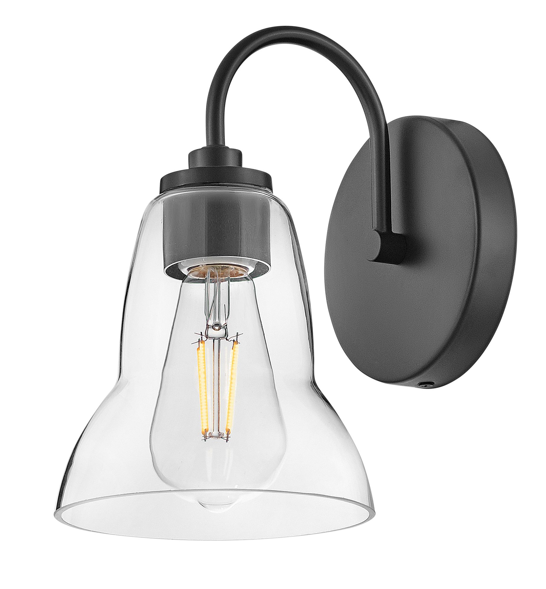 Image 2 Lark Vera Bath Small Single Light Vanity 9.75" Black more views