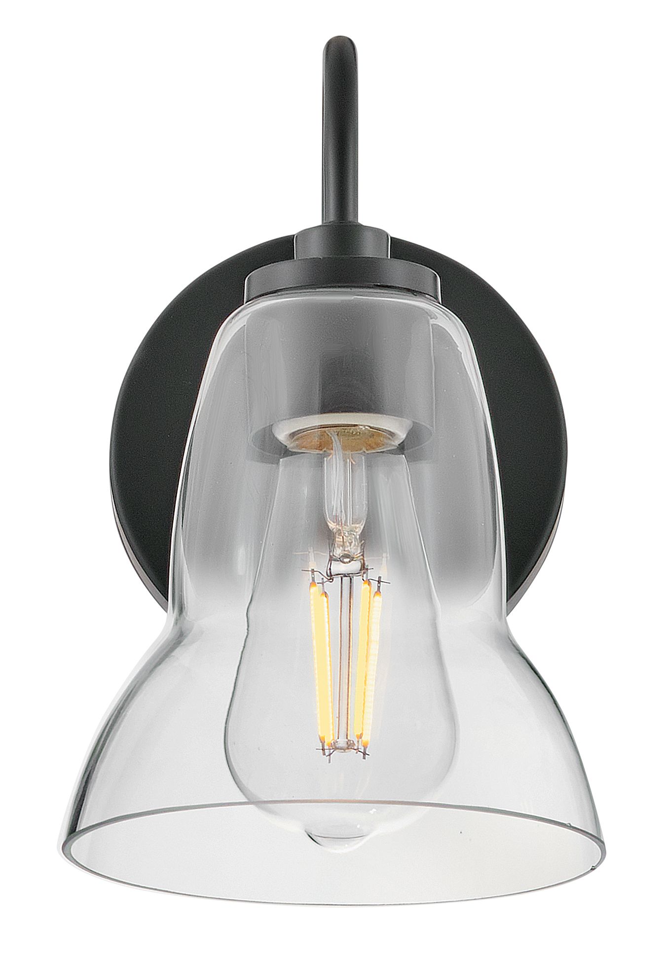 Image 4 Lark Vera Bath Small Single Light Vanity 9.75" Black more views