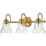 5_LARK VERA Medium Three Light Vanity Lacquered Brass more views