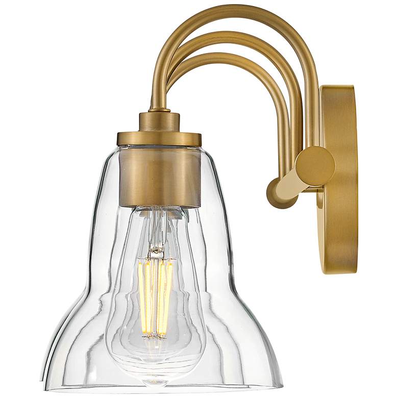 Image 6 LARK VERA Medium Three Light Vanity Lacquered Brass more views