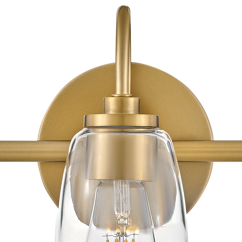 LARK VERA Medium Three Light Vanity Lacquered Brass