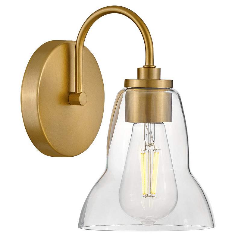 Image 1 LARK VERA Small Single Light Vanity Lacquered Brass