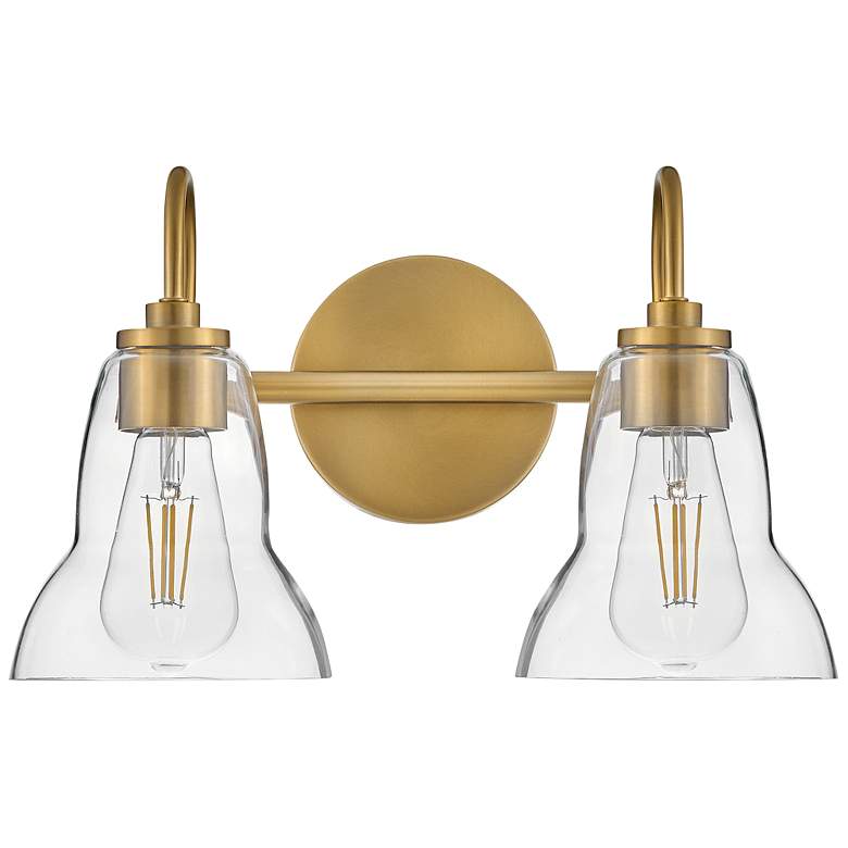 Image 2 LARK VERA Small Two Light Vanity Lacquered Brass more views