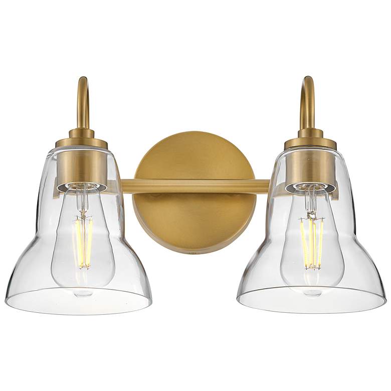 Image 3 LARK VERA Small Two Light Vanity Lacquered Brass more views