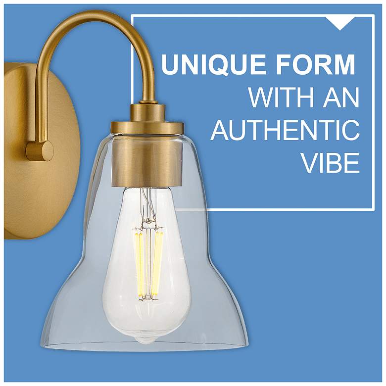 Image 7 LARK VERA Small Two Light Vanity Lacquered Brass more views