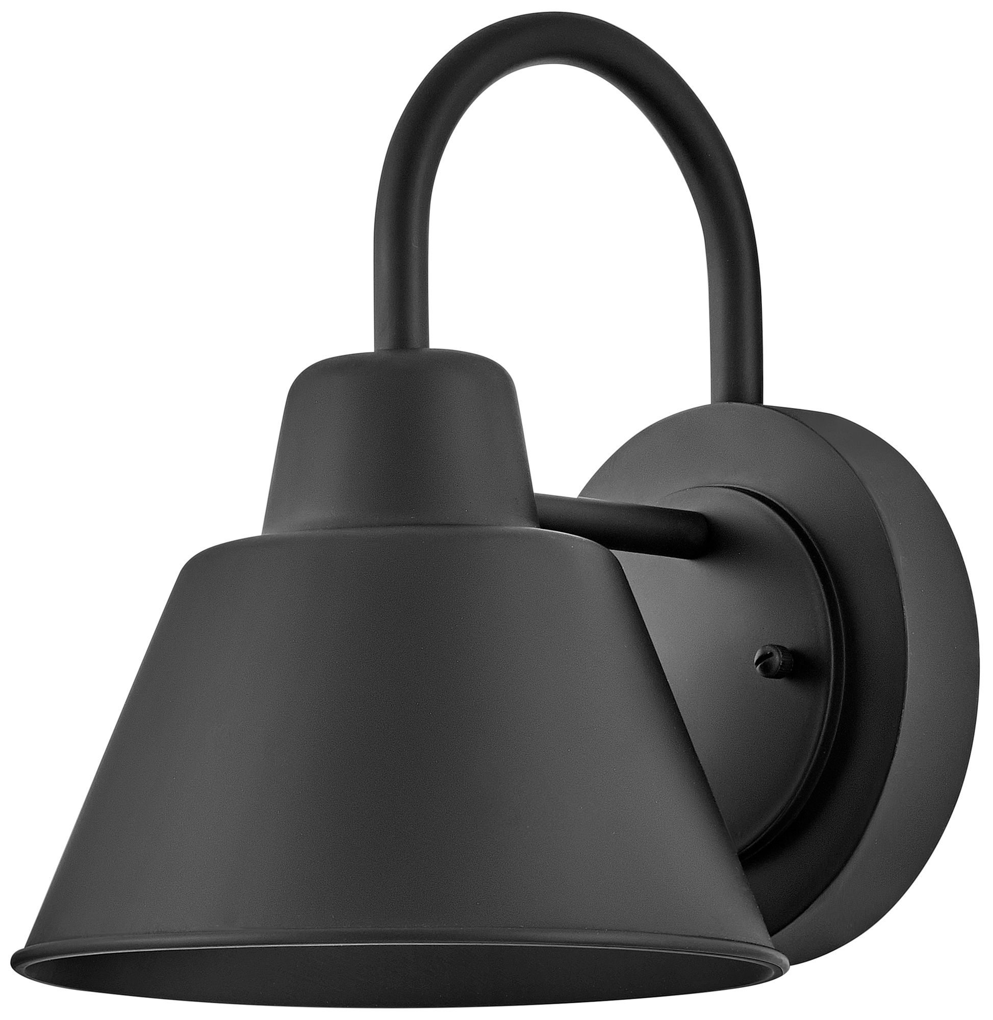 Image 2 Lark Wes Outdoor Small Gooseneck Barn Light 10.5" Black more views