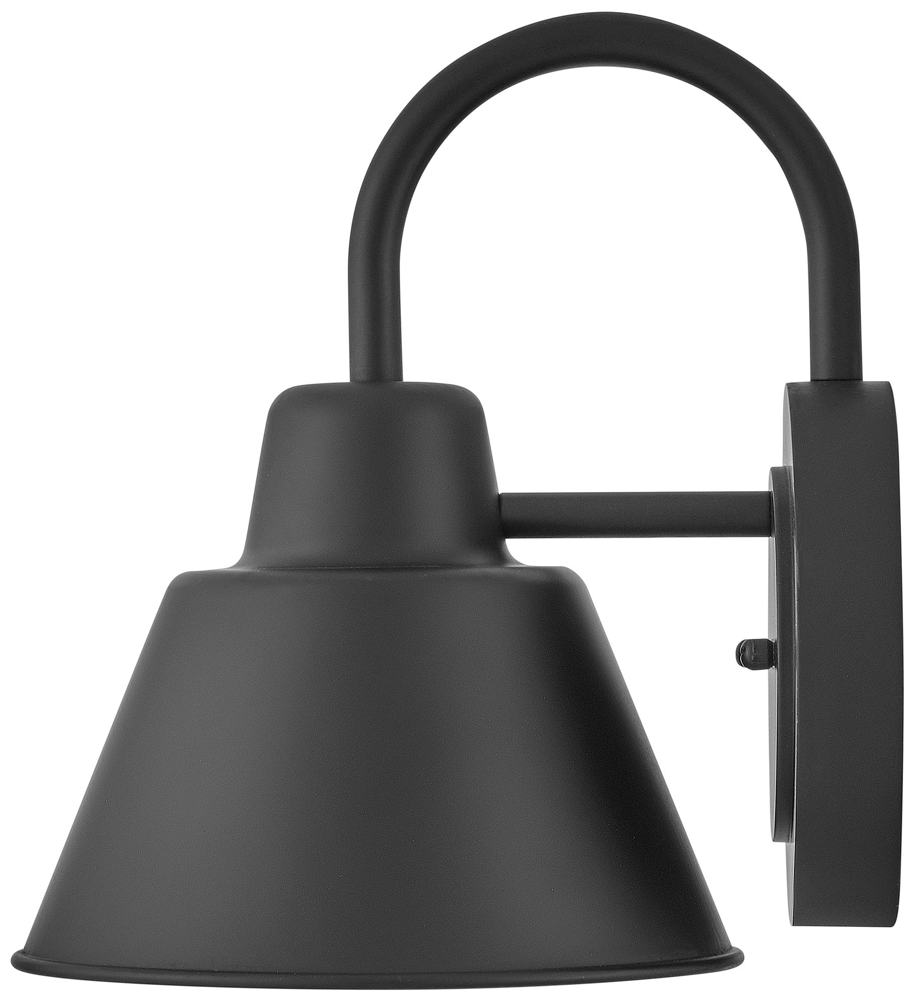 Image 4 Lark Wes Outdoor Small Gooseneck Barn Light 10.5" Black more views