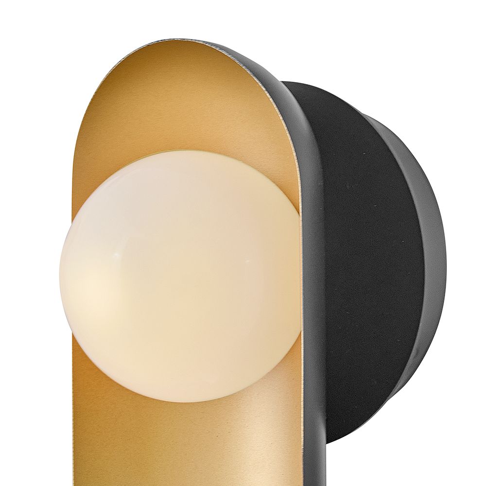 Image 3 Lark Zuri Interior Medium Single Light Sconce 10" Black more views