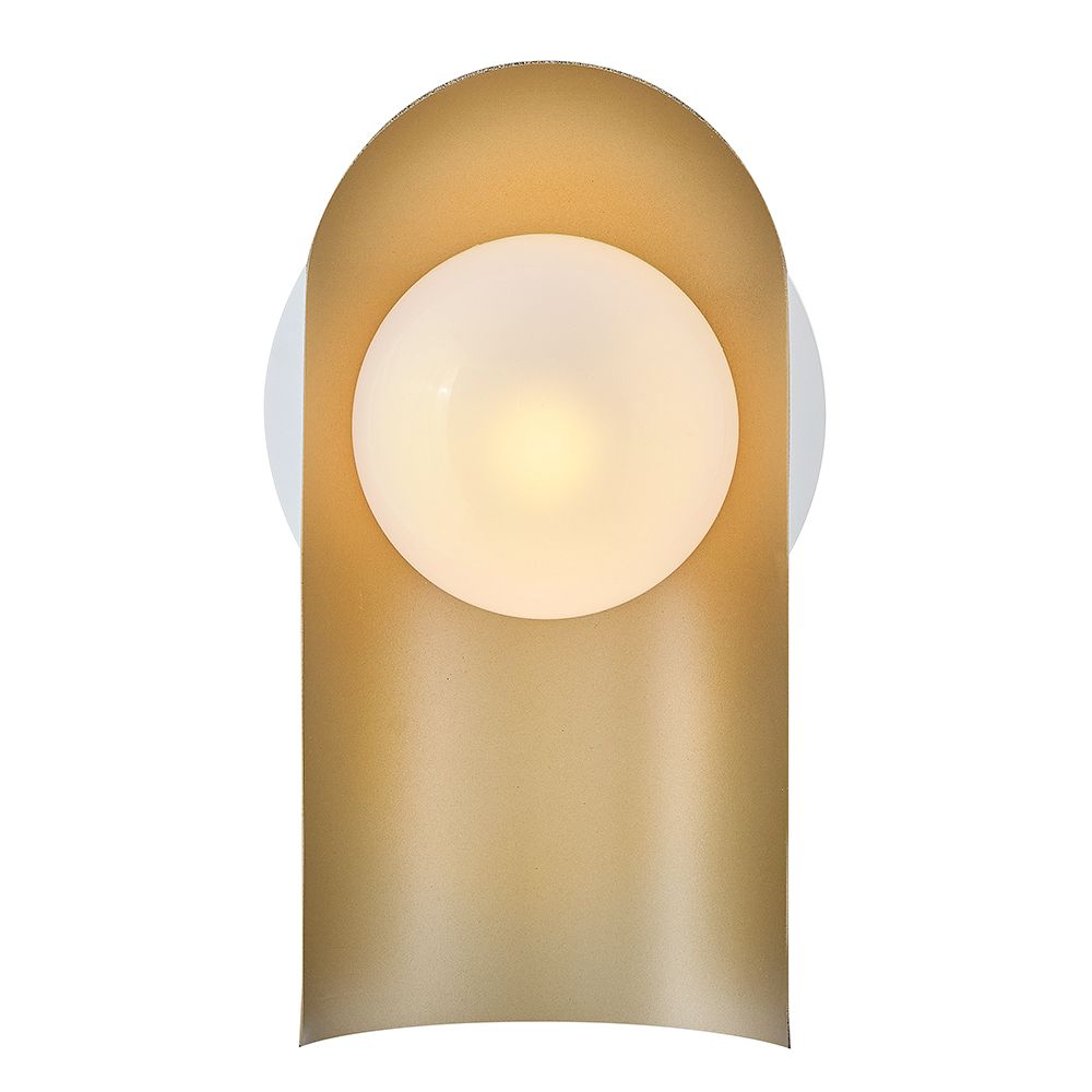 Lark Zuri Interior Medium Single Light Sconce 10" Satin Off-White
