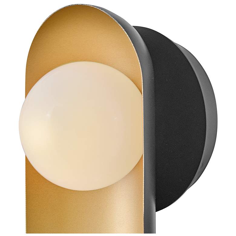 Image 3 Lark Zuri Interior Medium Single Light Sconce 6" Black more views