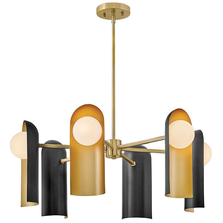 Image 1 Lark Zuri Interior Medium Single Tier 30" Lacquered Brass
