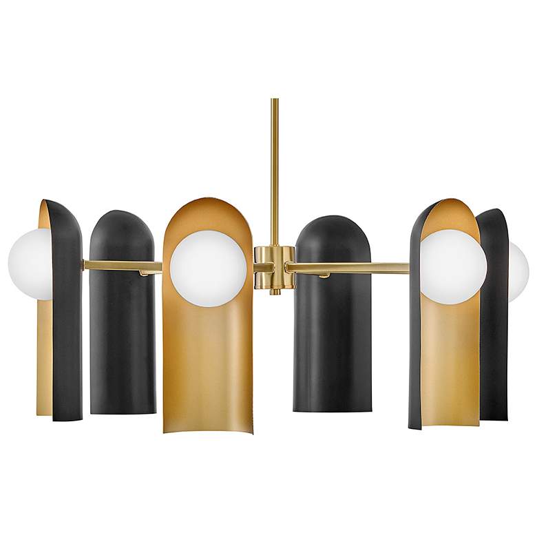 Image 3 Lark Zuri Interior Medium Single Tier 30" Lacquered Brass more views