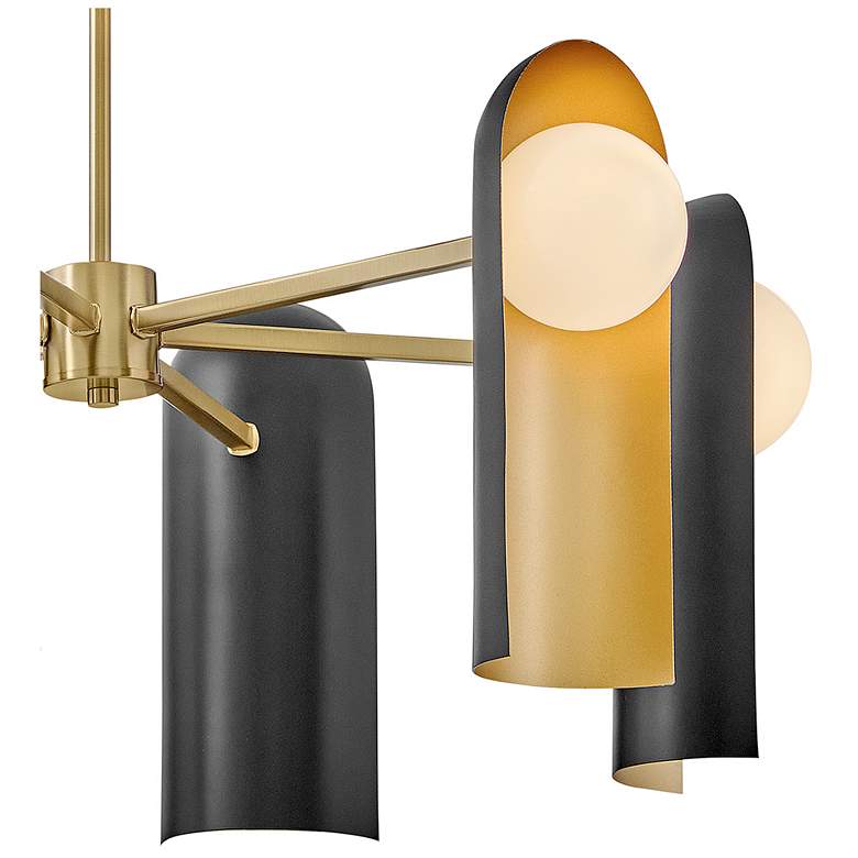 Image 4 Lark Zuri Interior Medium Single Tier 30" Lacquered Brass more views
