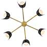 6_Lark Zuri Interior Medium Single Tier 30" Lacquered Brass more views