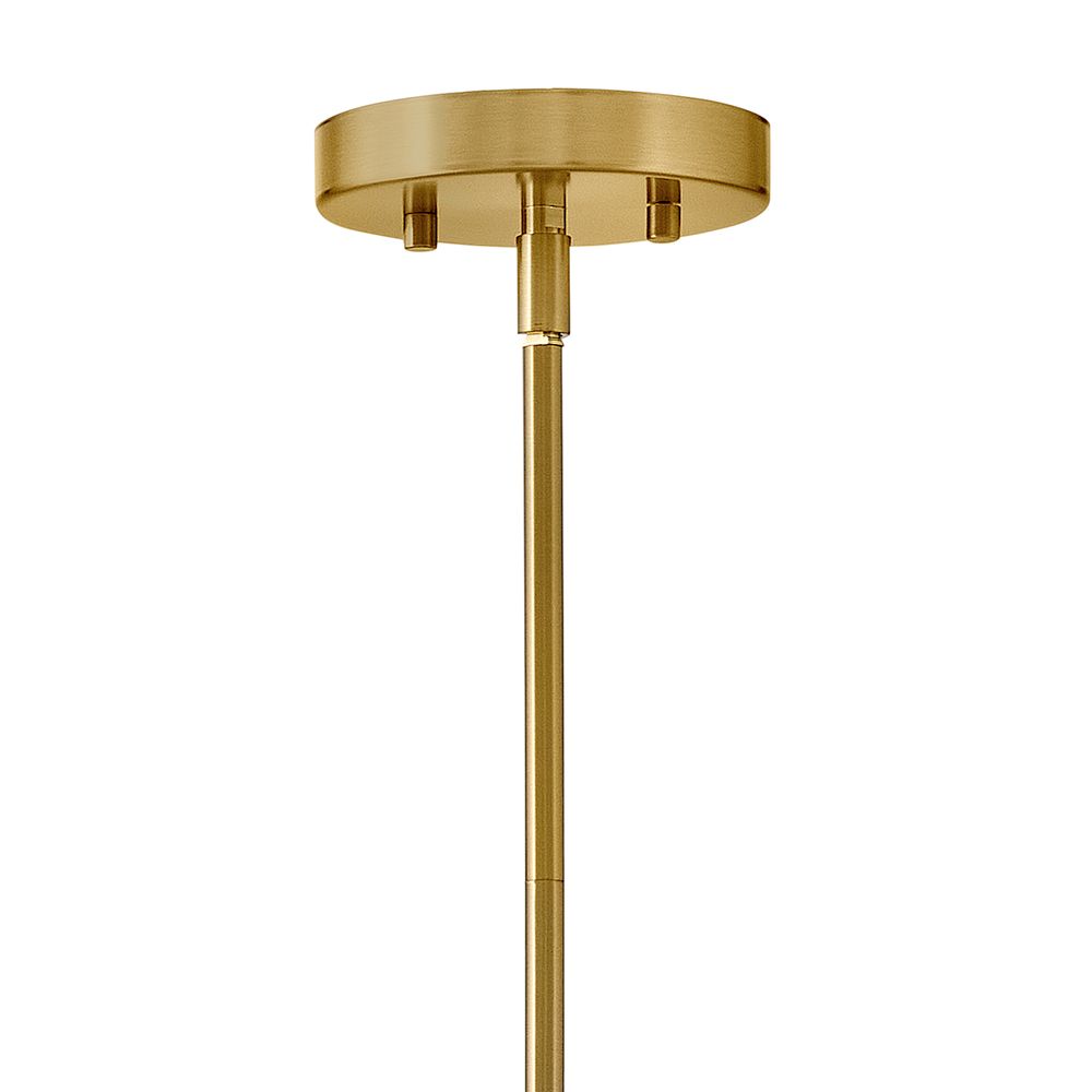 Image 5 Lark Zuri Medium Single Tier Chandelier 30" Lacquered Brass/Black more views