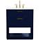 Larkin 30" Wide Blue 2-Drawer Single Sink Bathroom Vanity
