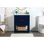 3_Larkin 30" Wide Blue 2-Drawer Single Sink Bathroom Vanity more views