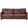 Larkin Cigar 88" Wide Top Grain Leather Sofa
