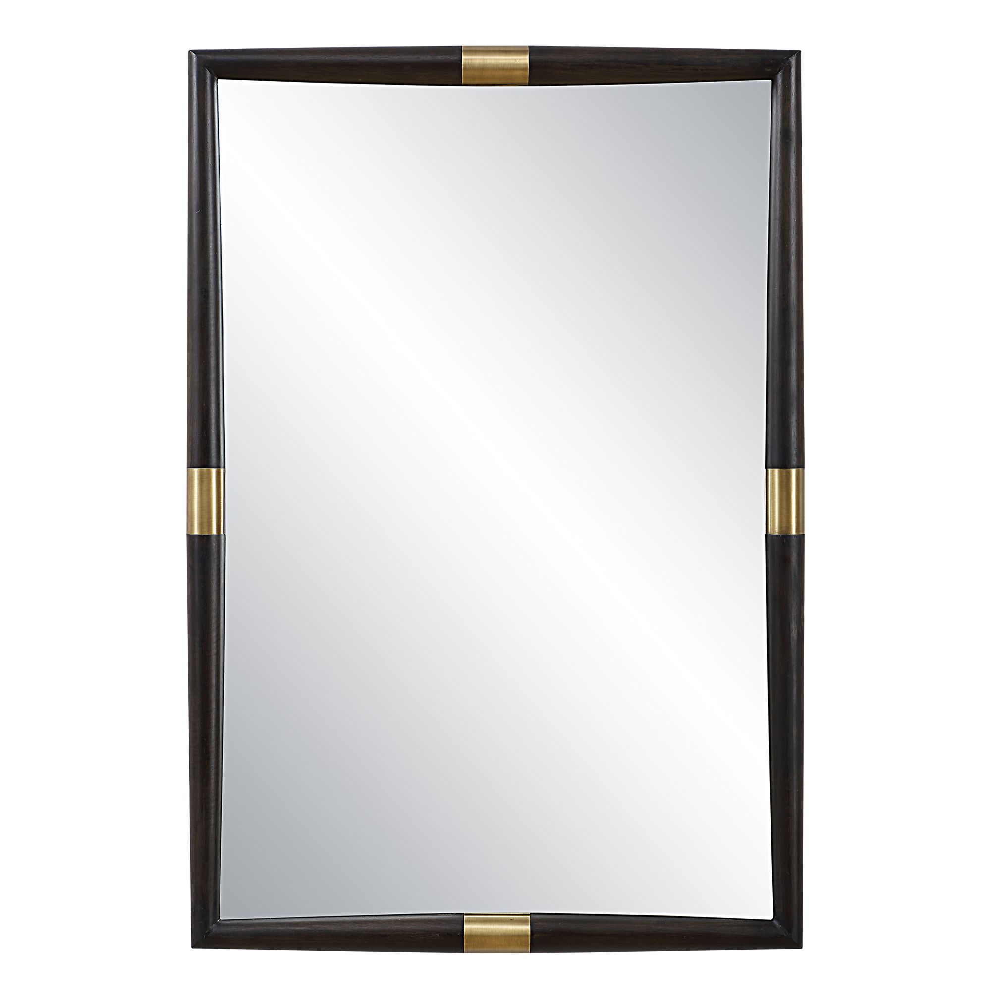 Image 2 Larkin Dark Oak 29 3/4" x 43 1/2" Rectangular Wall Mirror