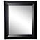 Larose Solid Black 39 1/2" x 45 1/2" Angled Wall Mirror