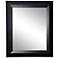 Larose Solid Black Angle 29 1/2" x 35 1/2" Wall Mirror