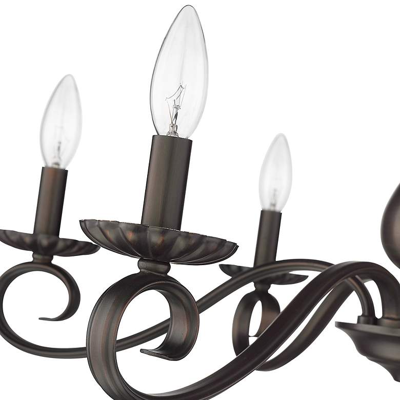 Image 5 Larrick 26 5/8" Wide Rubbed Bronze 6-Light Semi-Flush more views