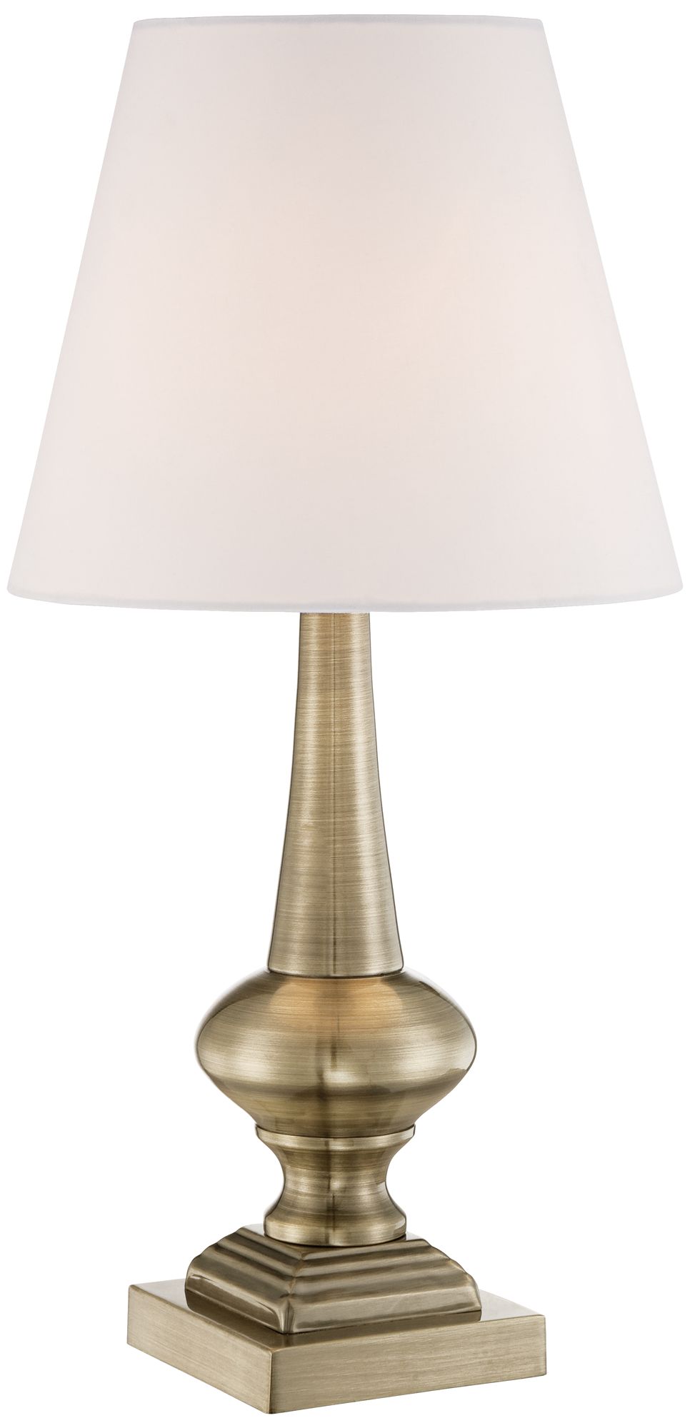 Image 3 Larson 18 1/2" High Antique Brass Touch On-Off Table Lamp