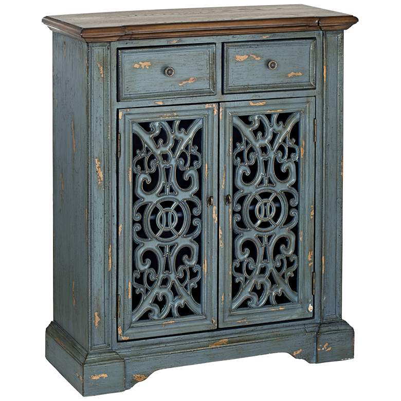 Image 1 Larson Antiqued Chatsworth Grey Cabinet