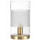 Lasa Clear Glass Cylindrical 12"H Uplight Accent Table Lamp