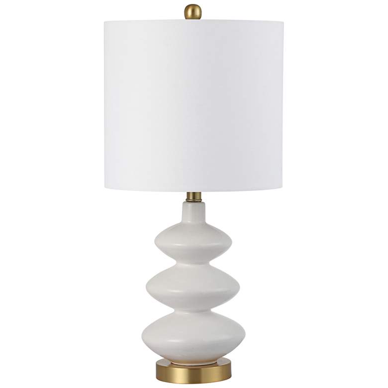 Image 1 Lasalle White Ceramic Table Lamp