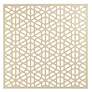 Laser Cut Geometric Screen 24" Square Glossy Gold Wall Art