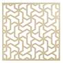 2_Laser Cut Puzzle Screen 24" Square Champagne Gold Wall Art