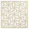 Laser Cut Puzzle Screen 24" Square Champagne Gold Wall Art