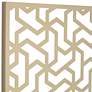 3_Laser Cut Puzzle Screen 24" Square Champagne Gold Wall Art more views