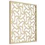 5_Laser Cut Puzzle Screen 24" Square Champagne Gold Wall Art more views